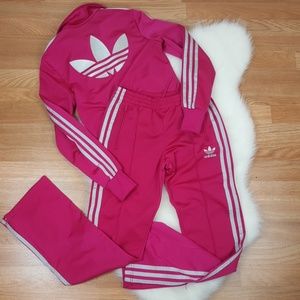 2pc Adidas tracksuit Fuchsia Pink XS trefoil